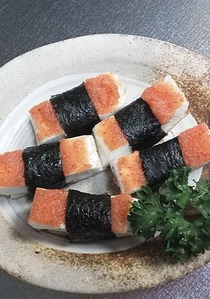 辛子明太子乗せはんぺん-レシピのメイン写真