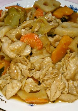 豚肉と野菜の胡麻味噌炒め-レシピのメイン写真