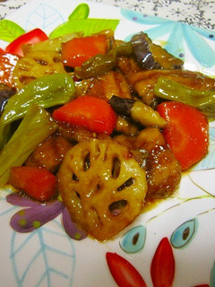 秋刀魚と野菜をからりと揚げた甘酢炒め♥-レシピのメイン写真