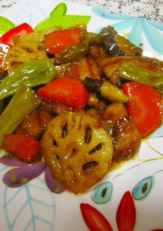 秋刀魚と野菜をからりと揚げた甘酢炒め♥-レシピのメイン写真