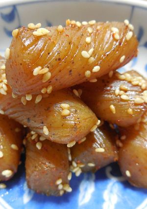 麺つゆで簡単！こんにゃく炒め　どすぇ-レシピのメイン写真