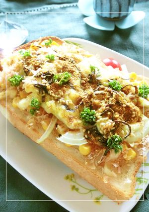 和カレー風味＊もろこしトースト-レシピのメイン写真