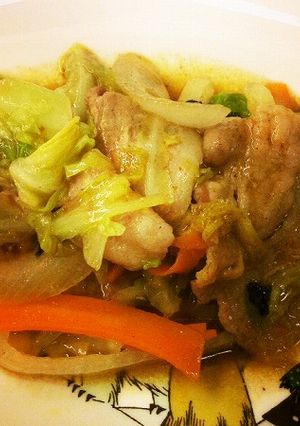 粉末昆布で美味しい！カレー風味の野菜炒め-レシピのメイン写真