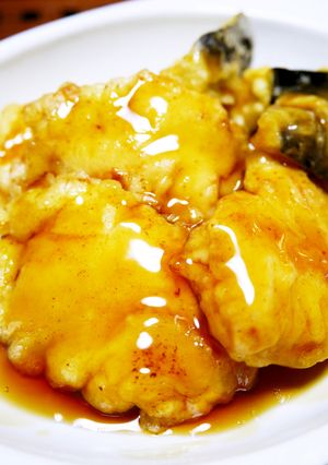 鶏むね肉の天ぷら(とり天)◆甘酢あんかけ-レシピのメイン写真