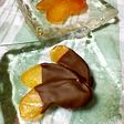 セミドライリンゴのチョコレートがけ