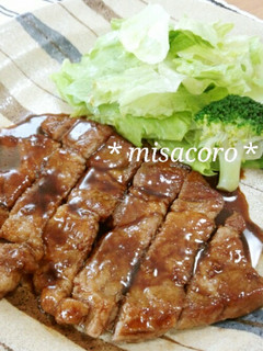 m我が家のトンテキ-レシピのメイン写真