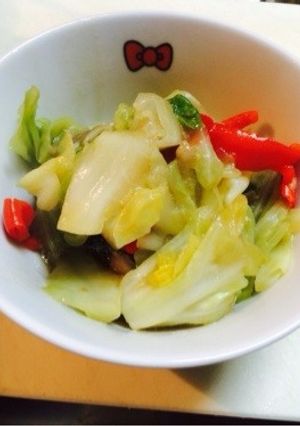 秋キャベツ炒め クラムチャウダー風味-レシピのメイン写真