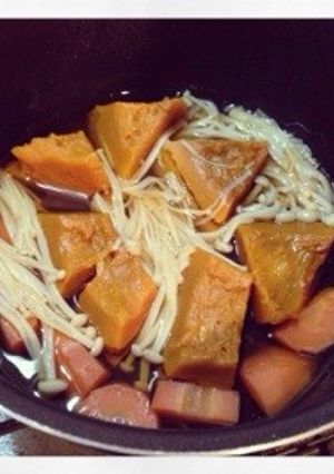 かぼちゃとにんじんの煮物-レシピのメイン写真
