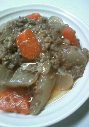 豚挽き肉と大根の醤油煮込み-レシピのメイン写真