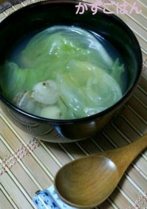 ＊すぐできる♪簡単ポカポカレタススープ＊-レシピのメイン写真