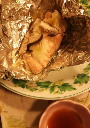 秋鮭の焦がしバターホイル焼き-レシピのメイン写真
