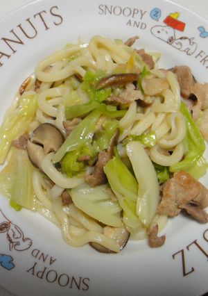 うどんのペペロンチーノ-レシピのメイン写真