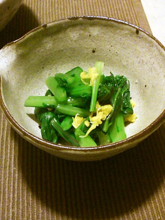 蕪の葉と食用菊のお浸し-レシピのメイン写真