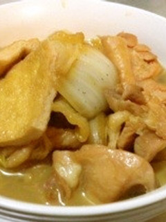 鳥肉と白菜と油揚げを煮る!-レシピのメイン写真