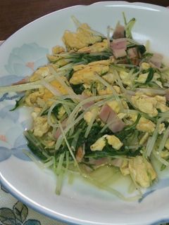 簡単☆水菜のエスニック炒め-レシピのメイン写真