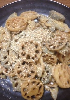 れんこん炒め＊すき焼きのタレ味-レシピのメイン写真