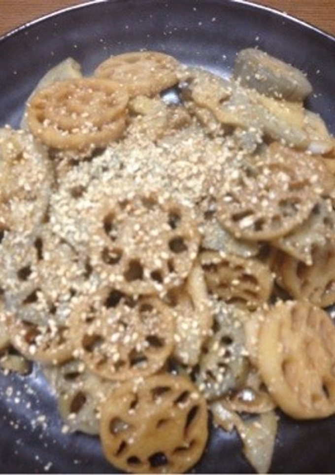 れんこん炒め＊すき焼きのタレ味-レシピのメイン写真