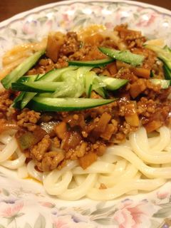 ジャージャー麺風うどん-レシピのメイン写真