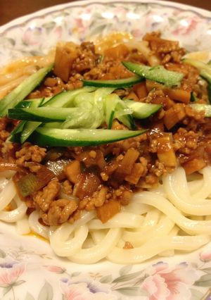 ジャージャー麺風うどん-レシピのメイン写真