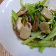 小松菜とたいらぎ貝の中華風オイスター炒め
