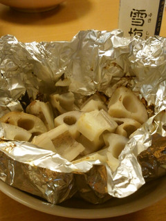 シンプルに美味しい!蓮根のホイル焼き-レシピのメイン写真