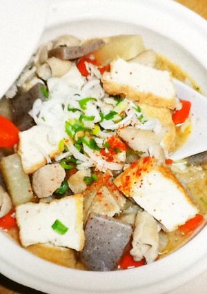 土鍋で☆もつ煮込み-レシピのメイン写真
