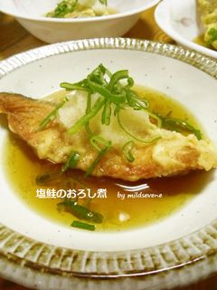 簡単(^ω^)塩鮭のおろし煮【揚げ出し】-レシピのメイン写真