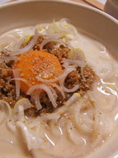 納豆乳うどん-レシピのメイン写真