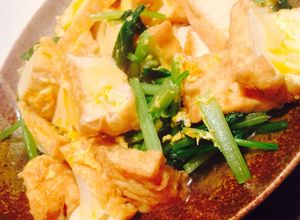 【減塩】素材の味で勝負♡小松菜厚揚げ煮-レシピのメイン写真