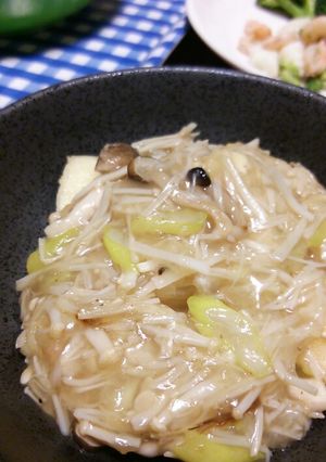 簡単!!豆腐のトロうまキノコあんかけ♪-レシピのメイン写真