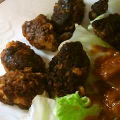 รูปของ 納豆と豆腐のから揚げ