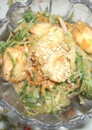 お麩と水菜のピリカラ和え-レシピのメイン写真