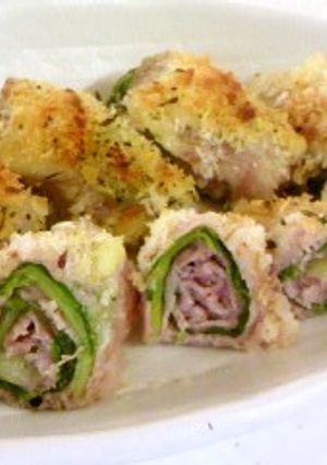 豚肉青梗菜のロールカツ風-レシピのメイン写真