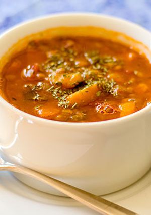 具だくさんレンズ豆スープ-レシピのメイン写真