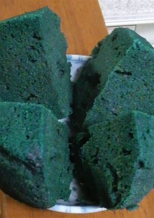 紫芋の蒸しケーキ+アルカリイオン水-レシピのメイン写真