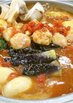 簡単トマトカレー鍋！締めも楽しい♪-レシピのメイン写真
