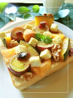 *芋・柿・南瓜* 秋のsweetトースト-レシピのメイン写真