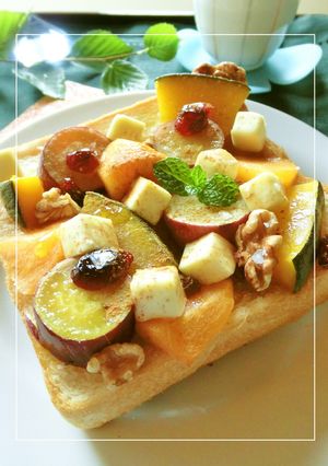 *芋・柿・南瓜* 秋のsweetトースト-レシピのメイン写真