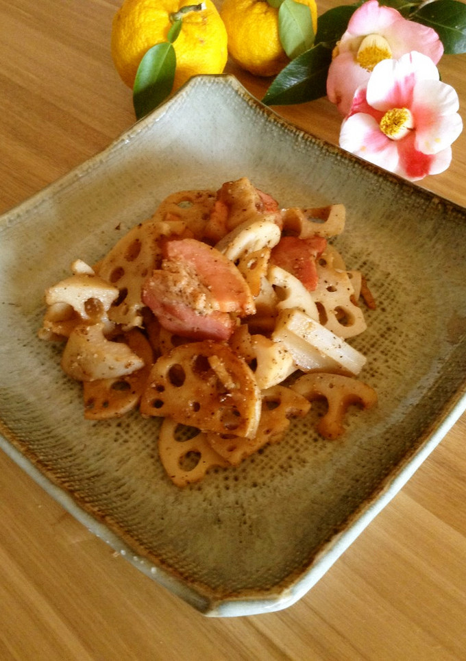 ♡シャキっと蓮根のベーコン旨味炒め♡-レシピのメイン写真