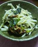 さんまの蒲焼き缶で大根サラダ