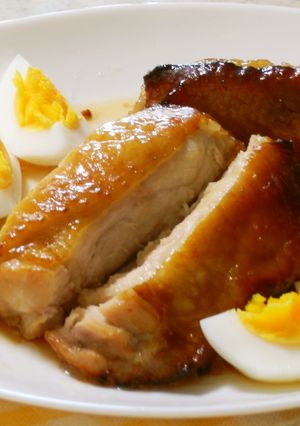もも肉でローストチキン こんがりハニー味-レシピのメイン写真