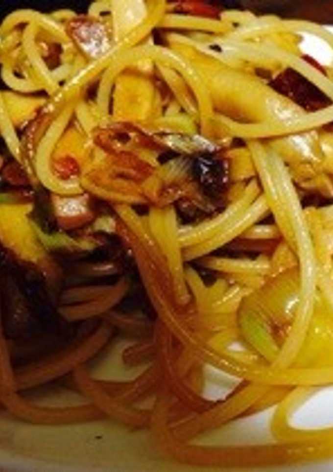 エリンギとネギの和風ペペロンチーノ-レシピのメイン写真