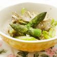 アスパラガスと舞茸の胡麻和え