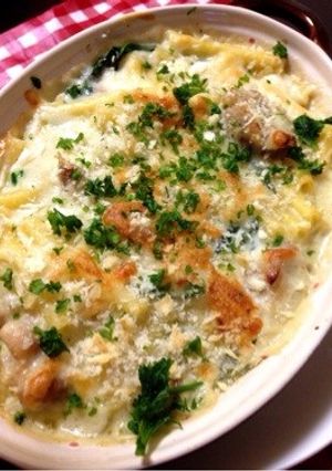 あつあつ!チキンとほうれん草のグラタン-レシピのメイン写真