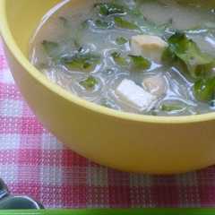 รูปของ 四角豆のお味噌汁♪