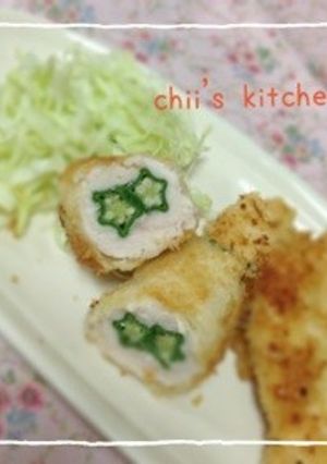 オクラのささみロール-レシピのメイン写真