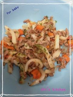 離乳食後期 〜焼うどん〜-レシピのメイン写真