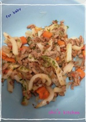 離乳食後期 〜焼うどん〜-レシピのメイン写真