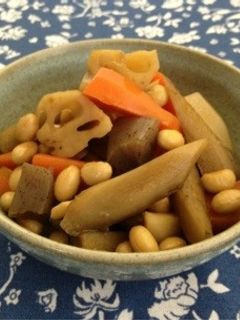 根菜と大豆の煮物・五目豆-レシピのメイン写真