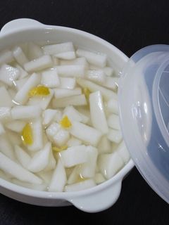 袋に入れるだけで簡単!ゆず大根の漬物♪-レシピのメイン写真